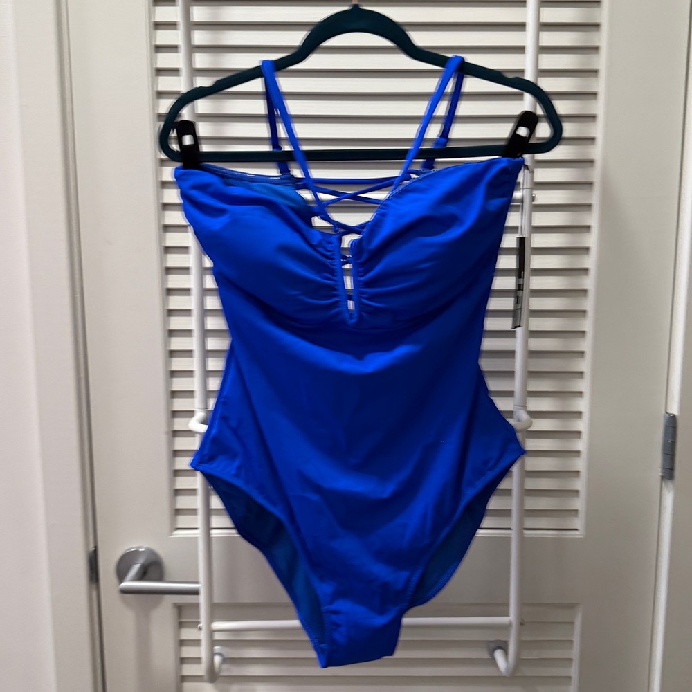 TA3 CONVERTY ONE PIECE LACE UP SWIMSUIT